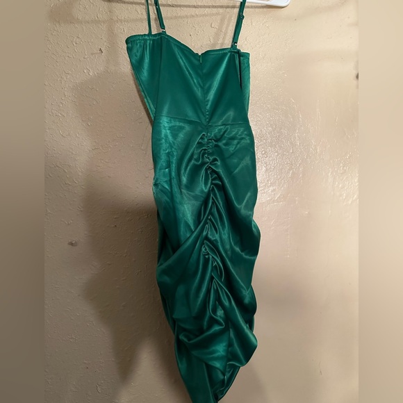Satin Bodycon Dress - Picture 2 of 3